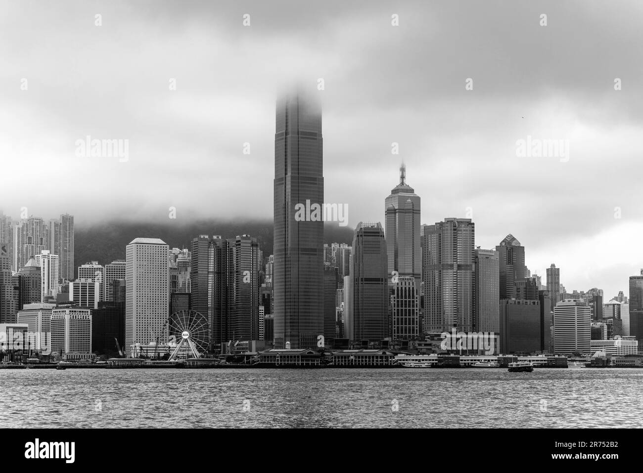 Victoria Harbour and The Hong Kong Island Skyline, Hong Kong, China