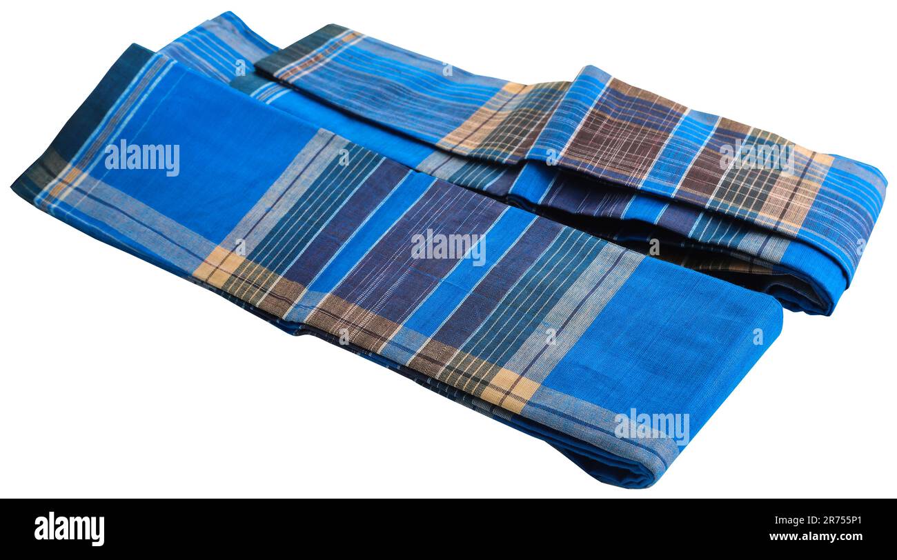 Hand woven cotton lungi of Indian subcontinent Stock Photo Alamy
