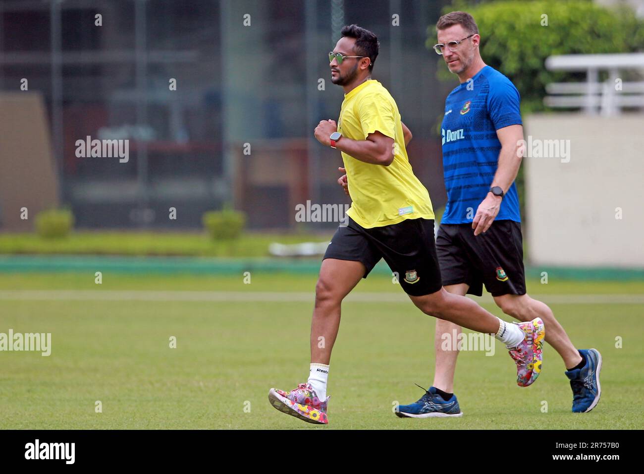Sher Run Bangladeshi ace all-rounder Shakib Al Hasan running at the Sher-e ...