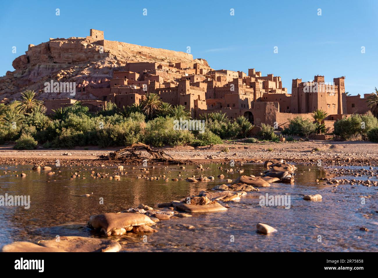 Sunrise over the beautiful historic town Ait Ben Haddou in Morocco