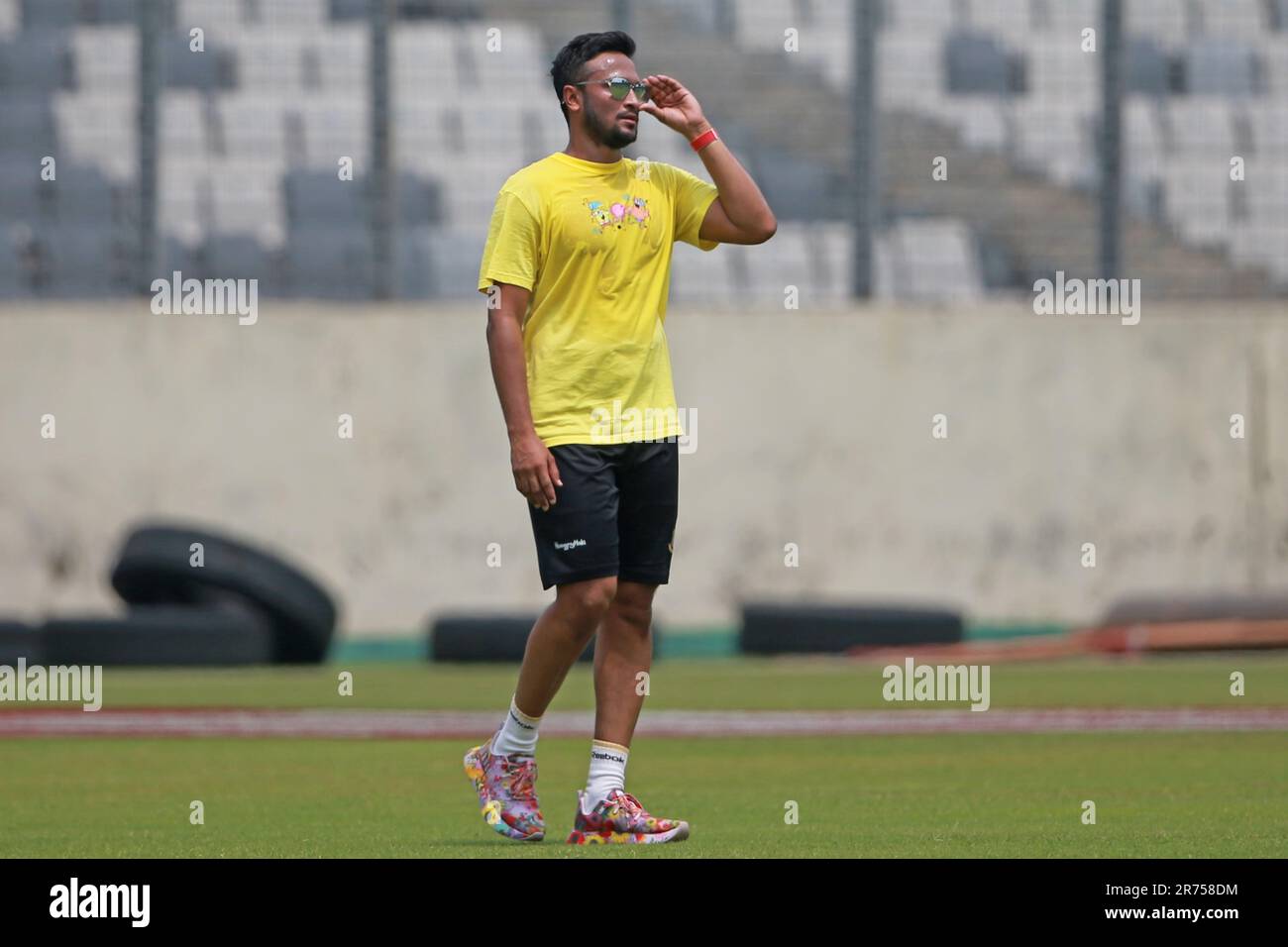 Sher Run Bangladeshi ace all-rounder Shakib Al Hasan running at the Sher-e ...