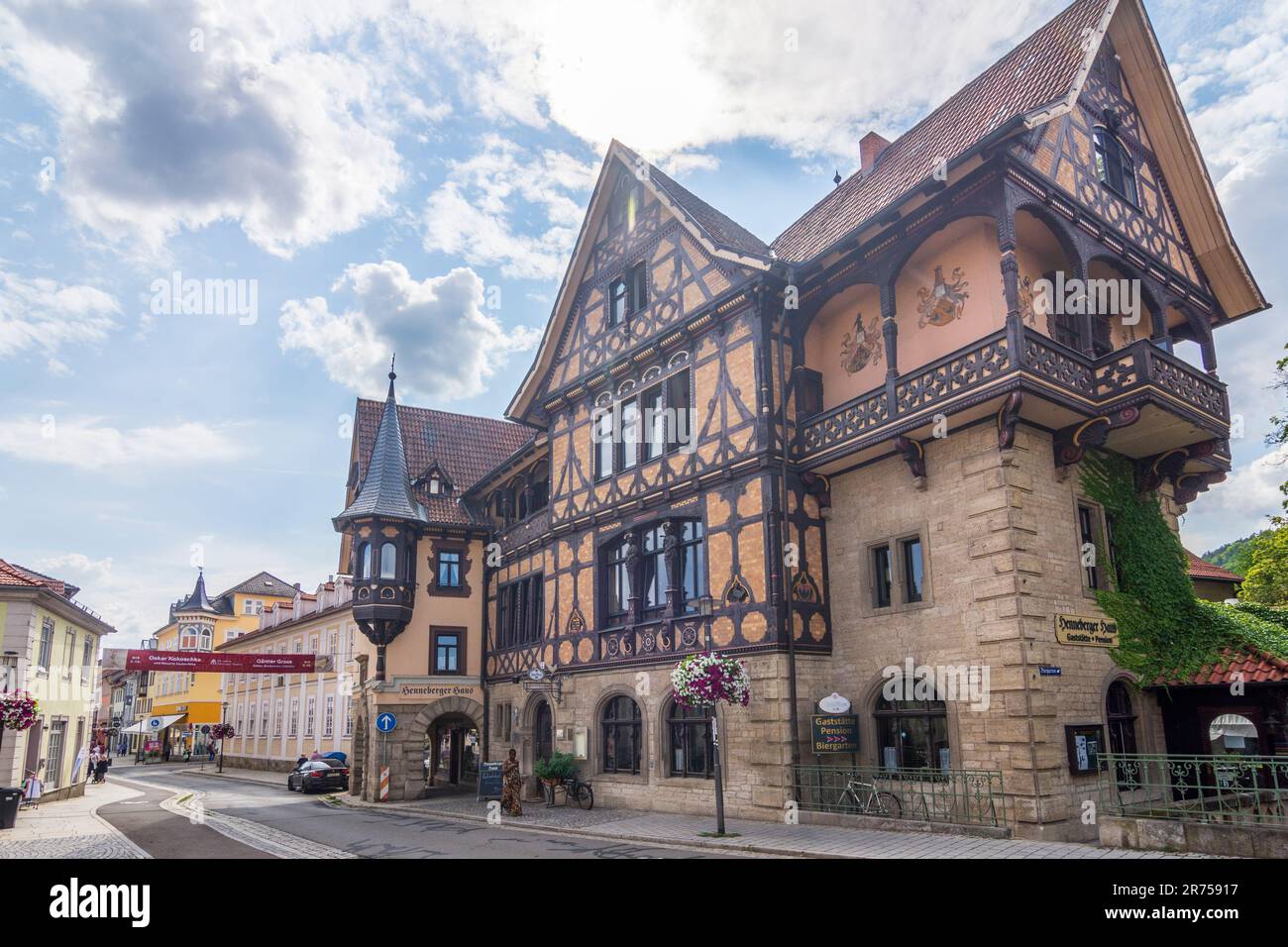 Meiningen, house Henneberger Haus in Thuringia, Germany Stock Photo Alamy