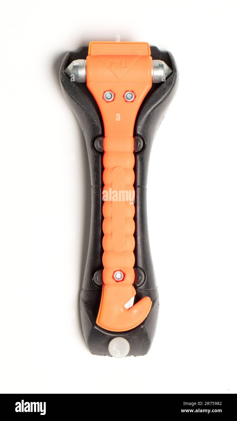 LifeHammer The Original Emergency Hammer with Seatbelt Cutter, Made in The  Netherlands, Orange 