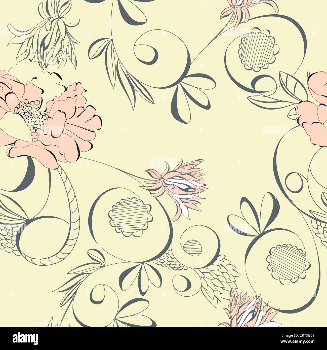 Vintage seamless wallpaper Stock Vector Image & Art - Alamy