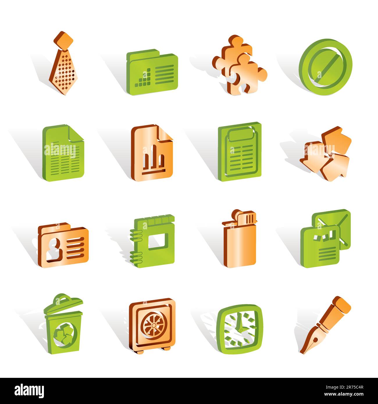 Business and Office Icons - vector icon set Stock Vector