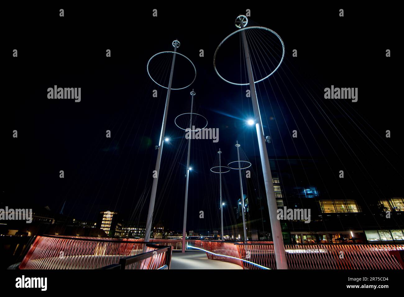 Circle Bridge, Cirkelbroen, pedestrian bridge in Copenhagen, designed ...