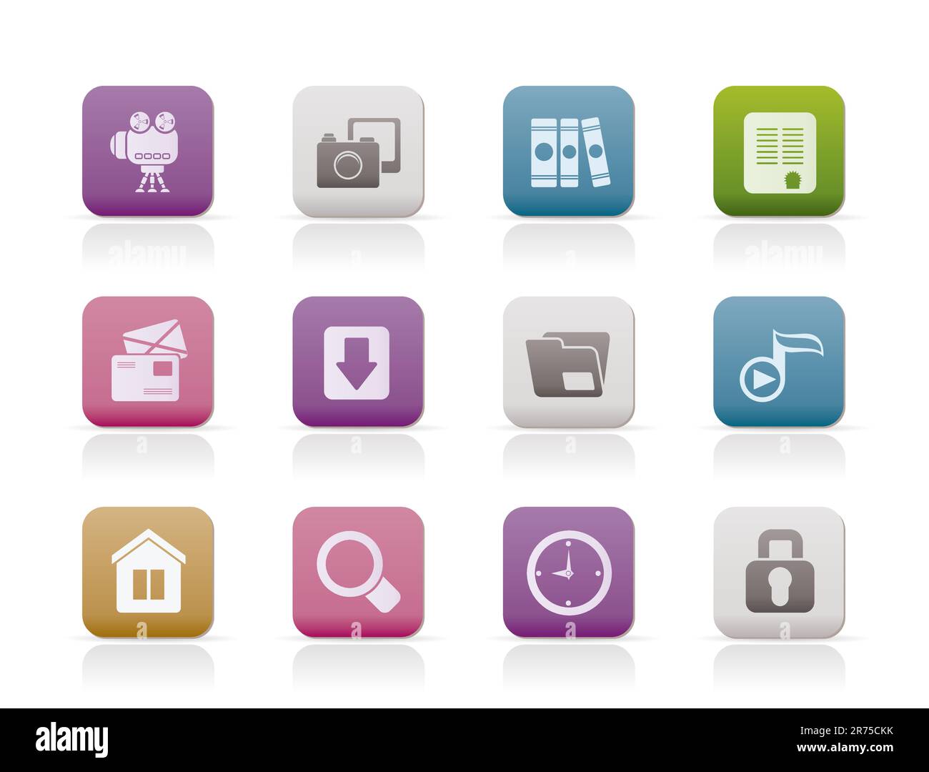 Computer and website icons - vector icon set Stock Vector