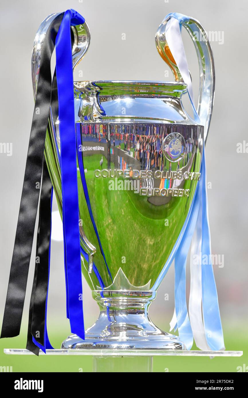 Istanbul Turkey 10th June 2023 The UEFA Champions League Trophy Is 