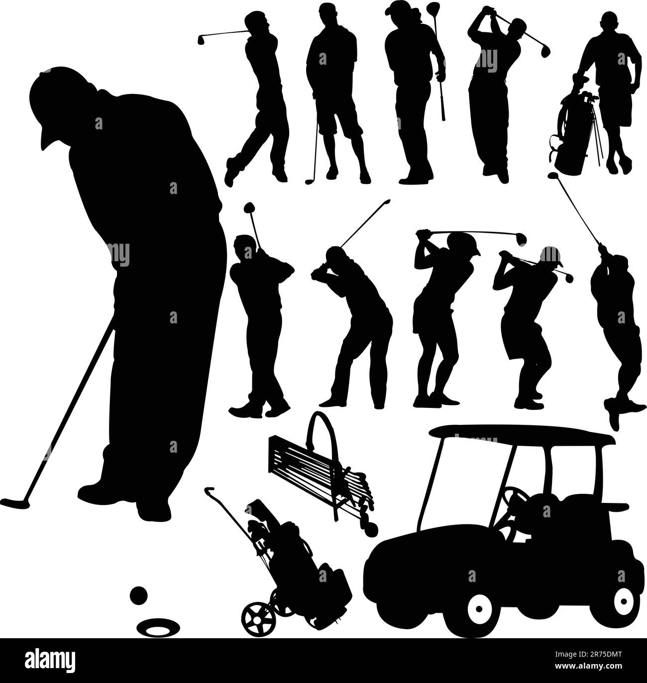collection of golf vector Stock Vector Image & Art Alamy