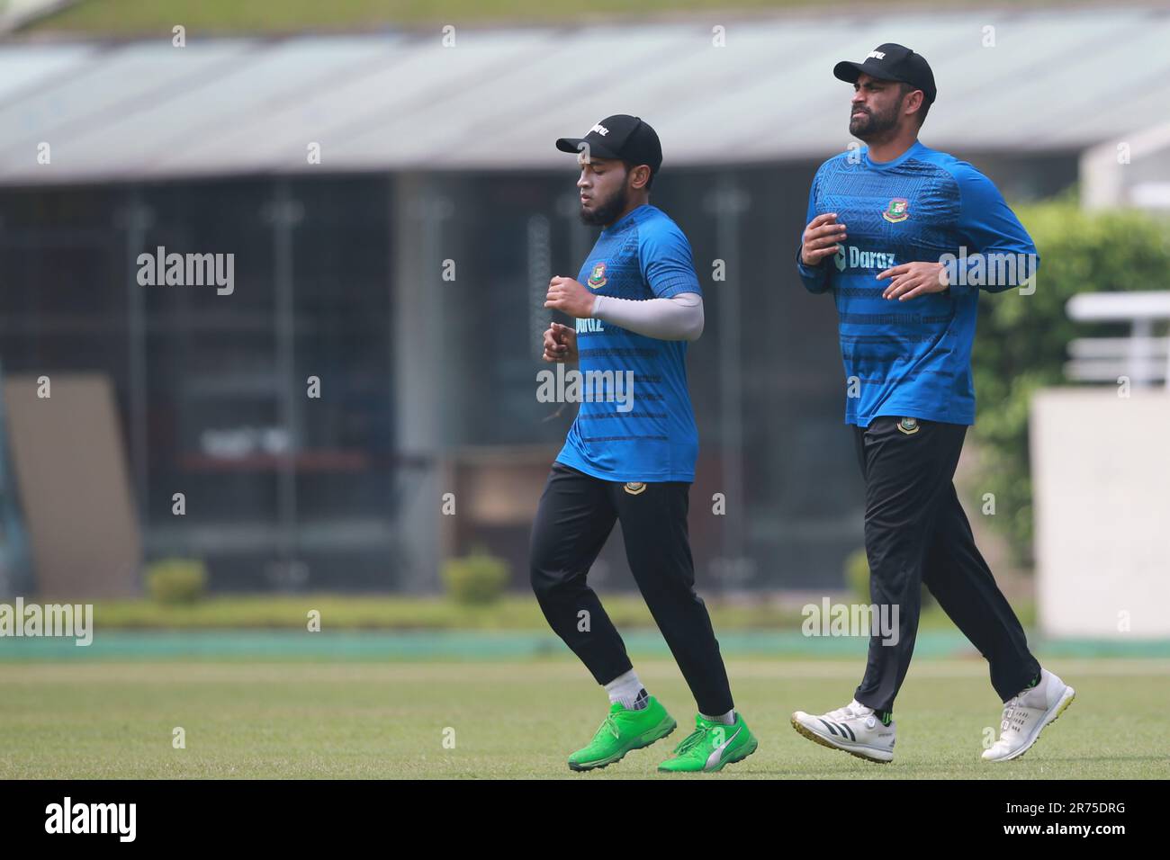 Bangladeshi opening batter Tamim Iqbal and Mushfiqur Rahim during ...