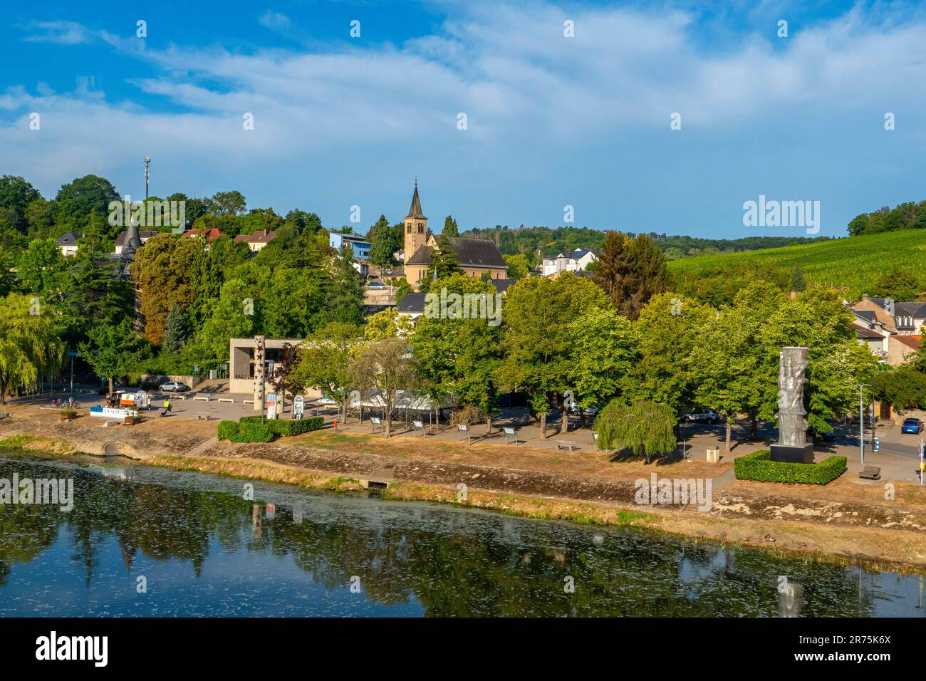 Schengen, Benelux, Benelux countries, Moselle valley, Moselle, Remich canton, Luxembourg Stock Photo