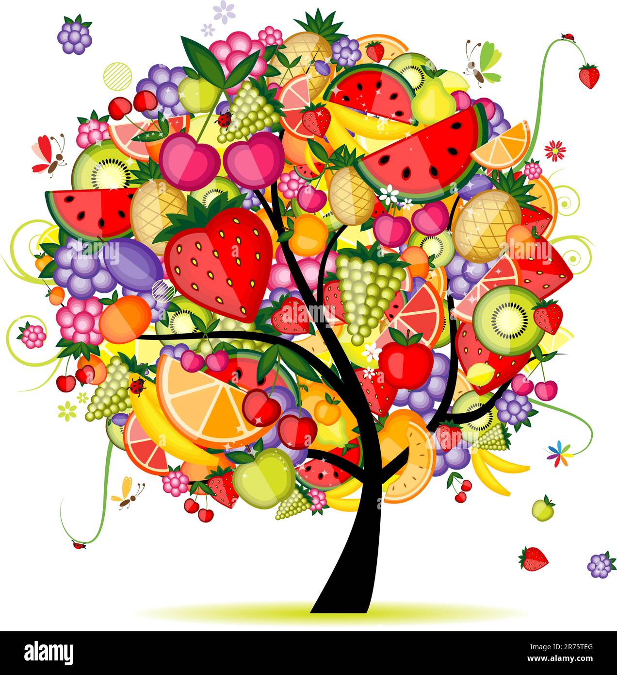 Energy fruit tree for your design Stock Vector Image & Art Alamy