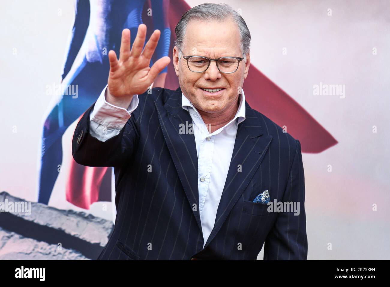 Hollywood, United States. 12th June, 2023. HOLLYWOOD, LOS ANGELES, CALIFORNIA, USA - JUNE 12: American media executive/Chief Executive Officer and President of Warner Bros. Discovery David Zaslav arrives at the Los Angeles Premiere Of Warner Bros. 'The Flash' held at the TCL Chinese Theatre IMAX on June 12, 2023 in Hollywood, Los Angeles, California, United States. ( Credit: Image Press Agency/Alamy Live News Stock Photo