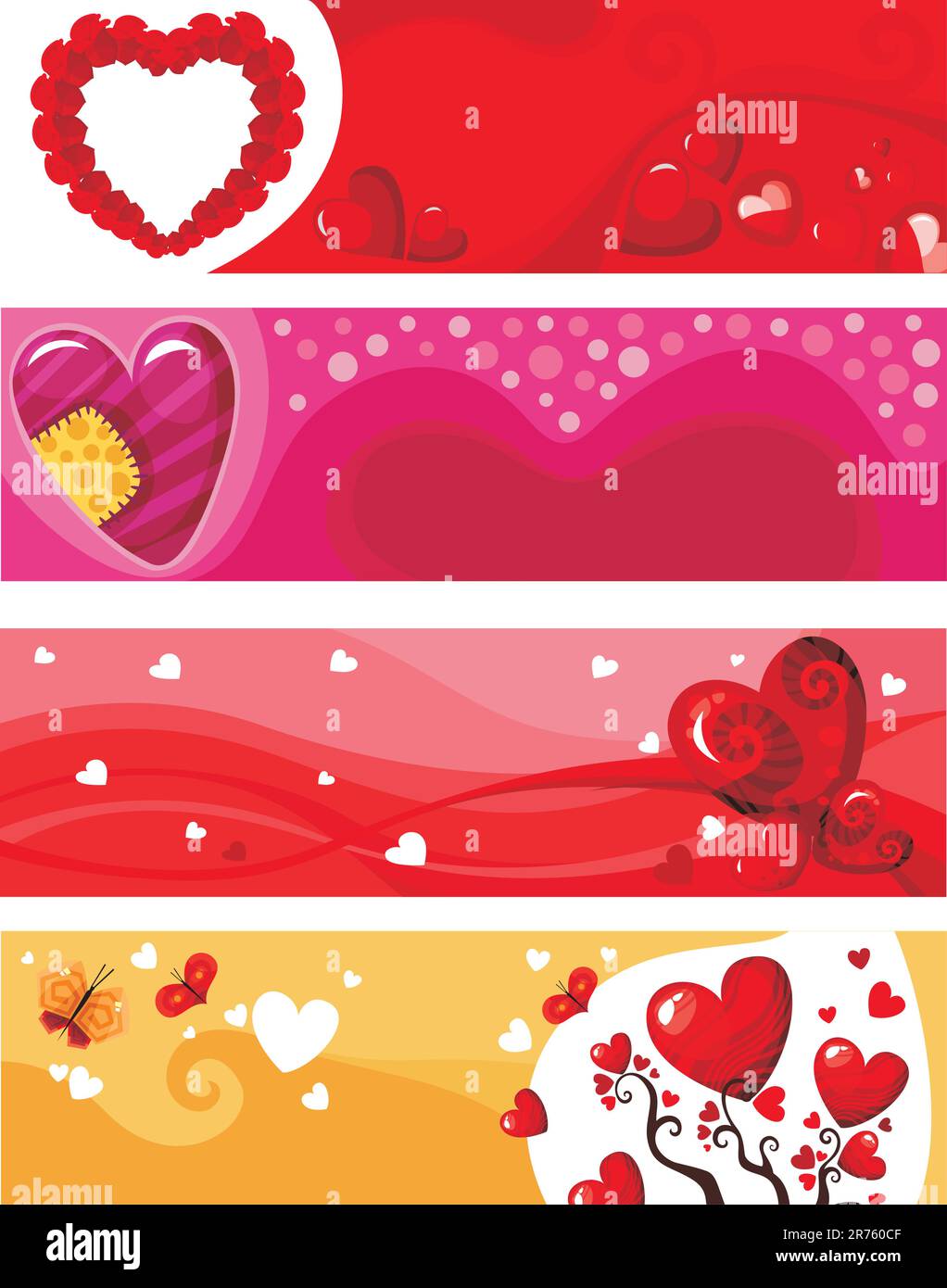 vector illustration of a valentine card Stock Vector Image & Art - Alamy