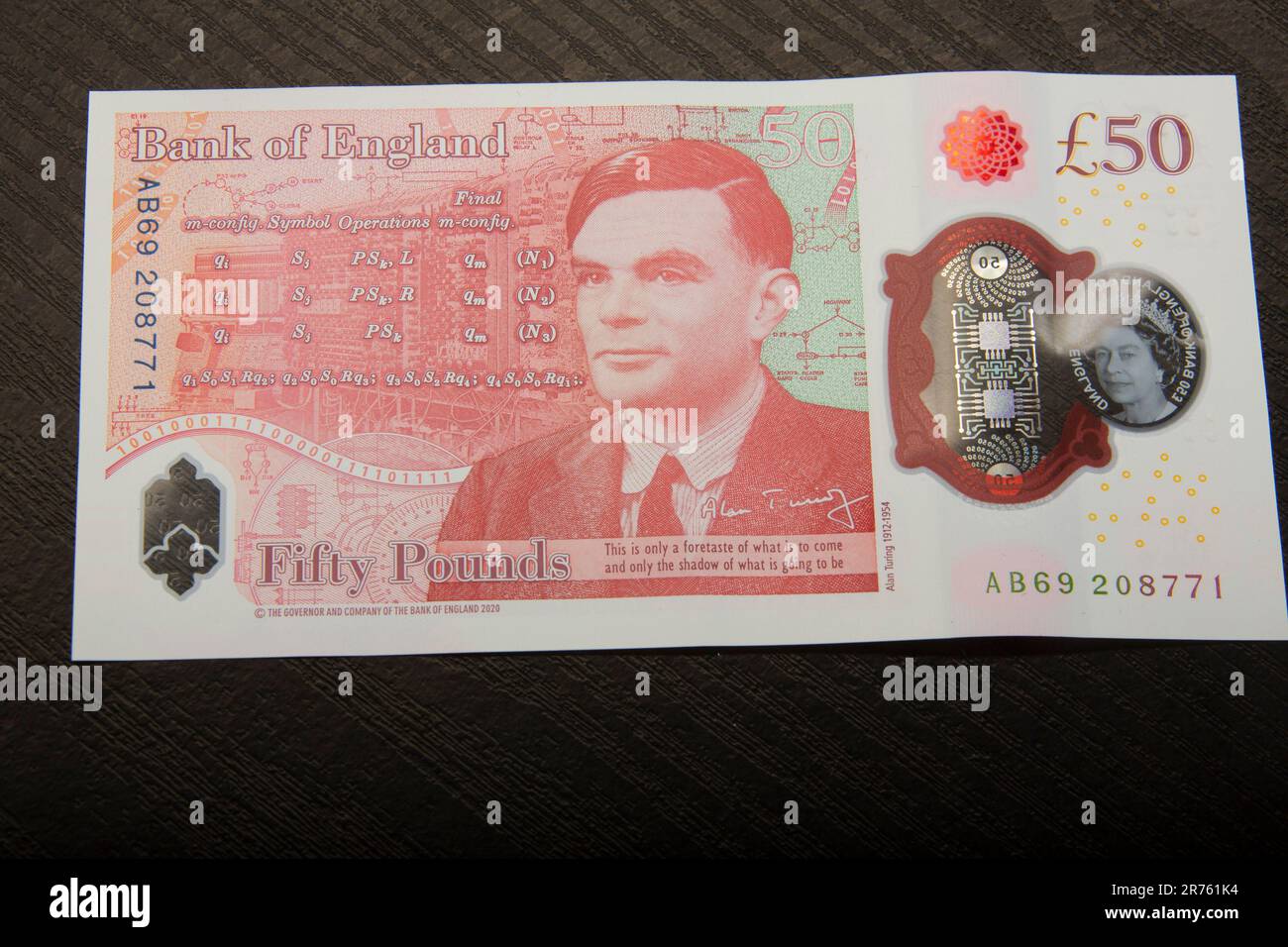 British sterling bank notes. Money £50 pounds cash UK Banknotes, Sterling,50 Stock Photo