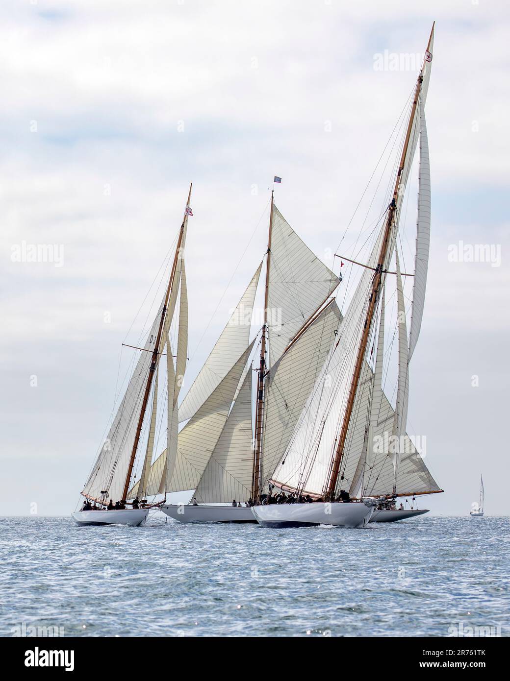 Richard Mille Classic Yacht Regatta, Falmouth.  The Richard Mille Cup is a new yachting regatta that will bring together f beautifully restored yachts Stock Photo