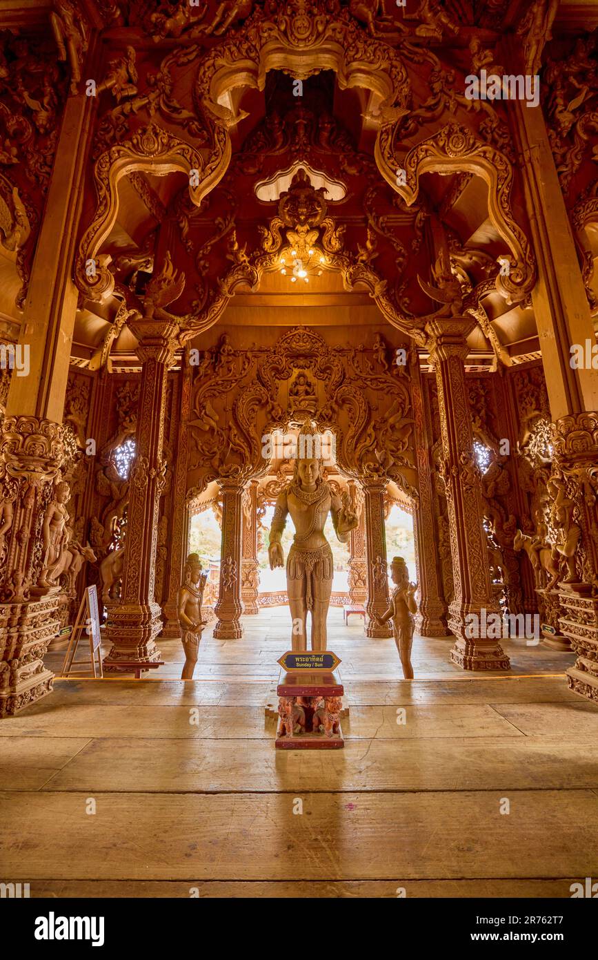 Pattaya Thailand 22 May 2023. images from inside The Sanctuary of Truth ...