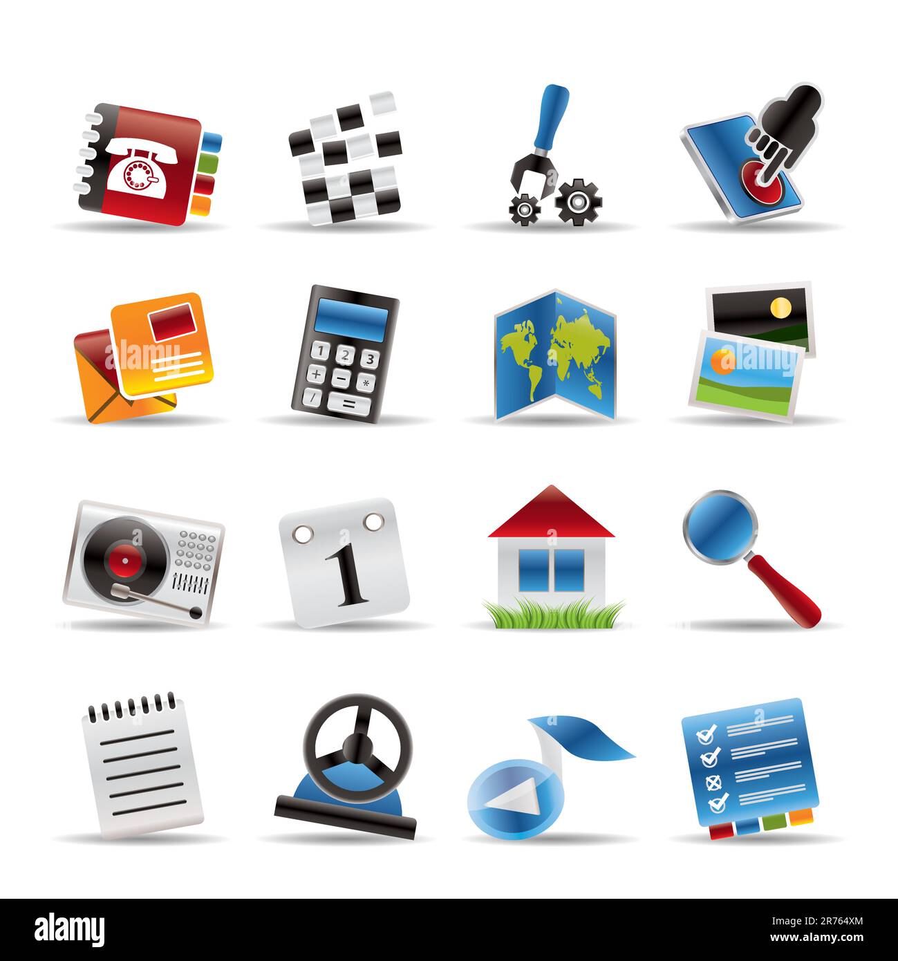 Mobile Phone and Computer icon - Vector Icon Set Stock Vector