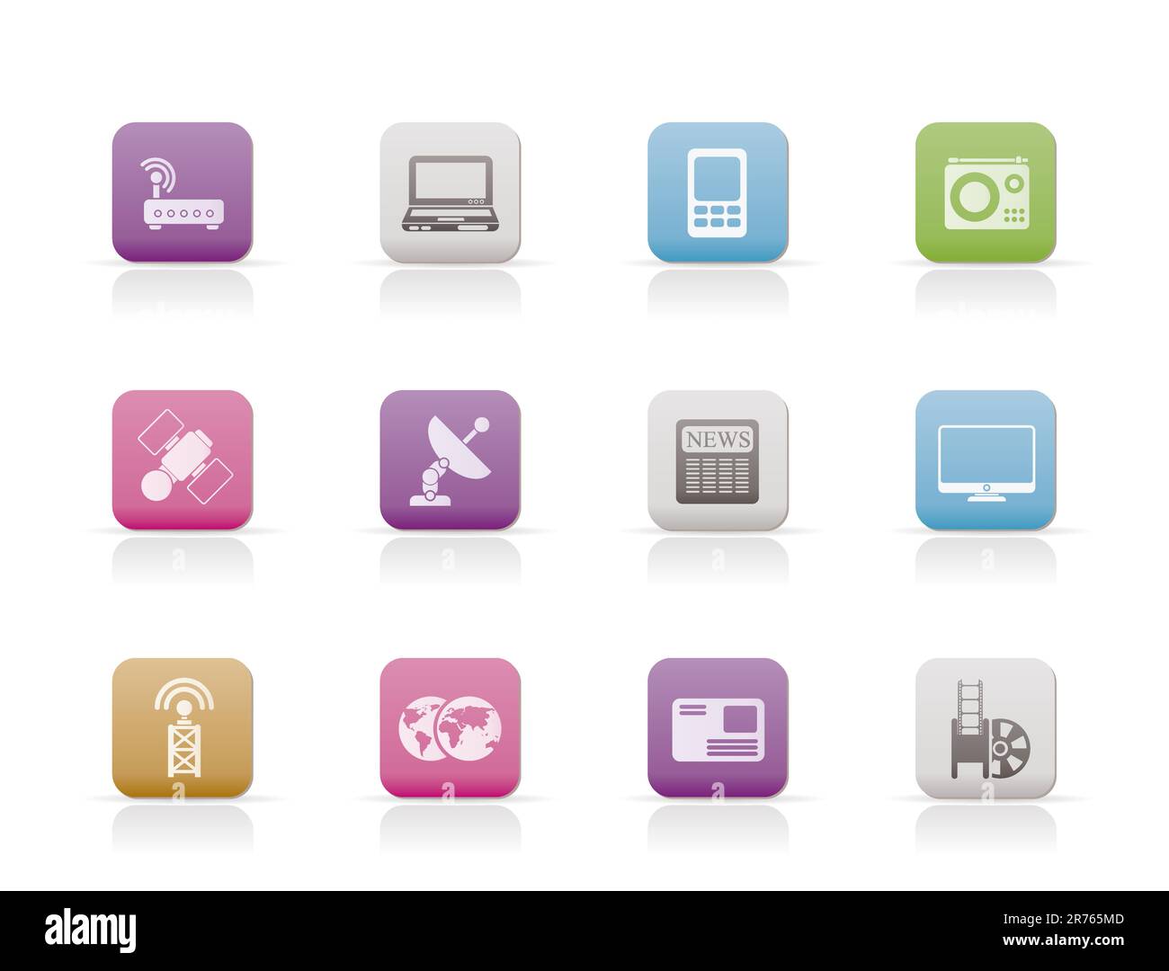 Communications antennae Stock Vector Images - Alamy