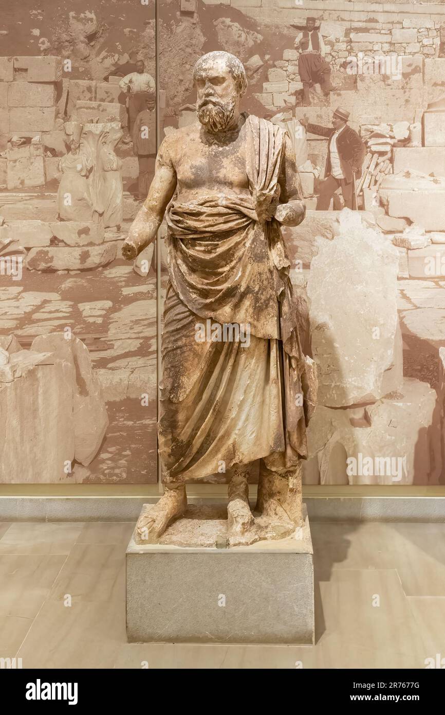Delphi, Greece 11 August 2022. The archaeological museum of Delphi in