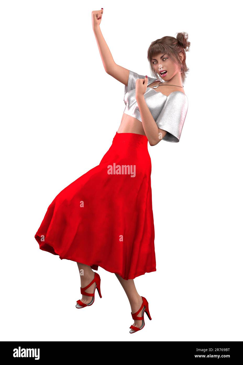 Crop Top And Skirt 3d Sale Cheapest