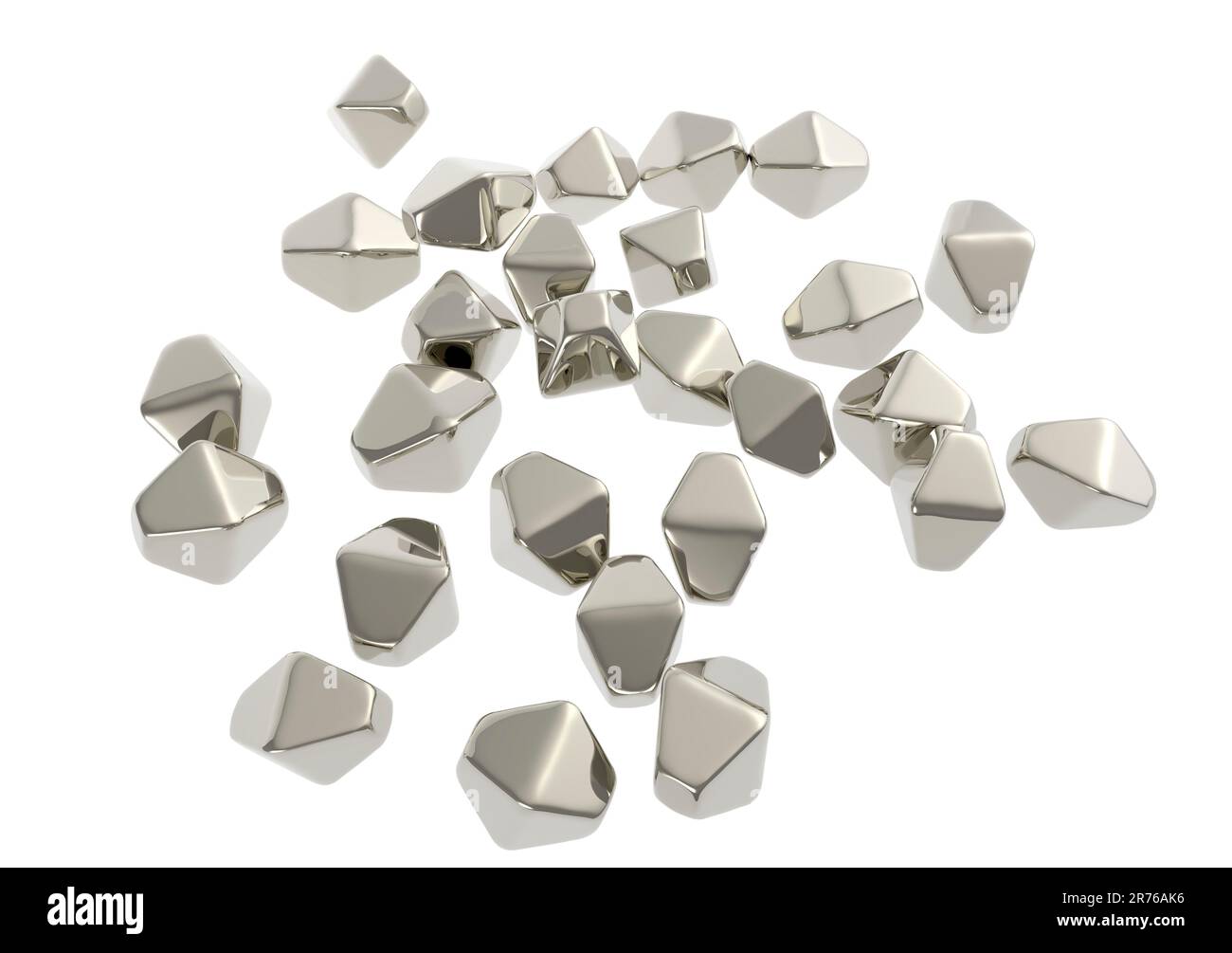 Titanium dioxide nanoparticles, computer illustration. TiO2