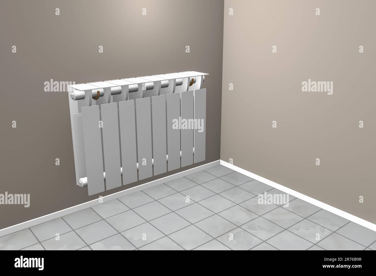 3D rendering of a radiator for residential buildings Stock Photo - Alamy