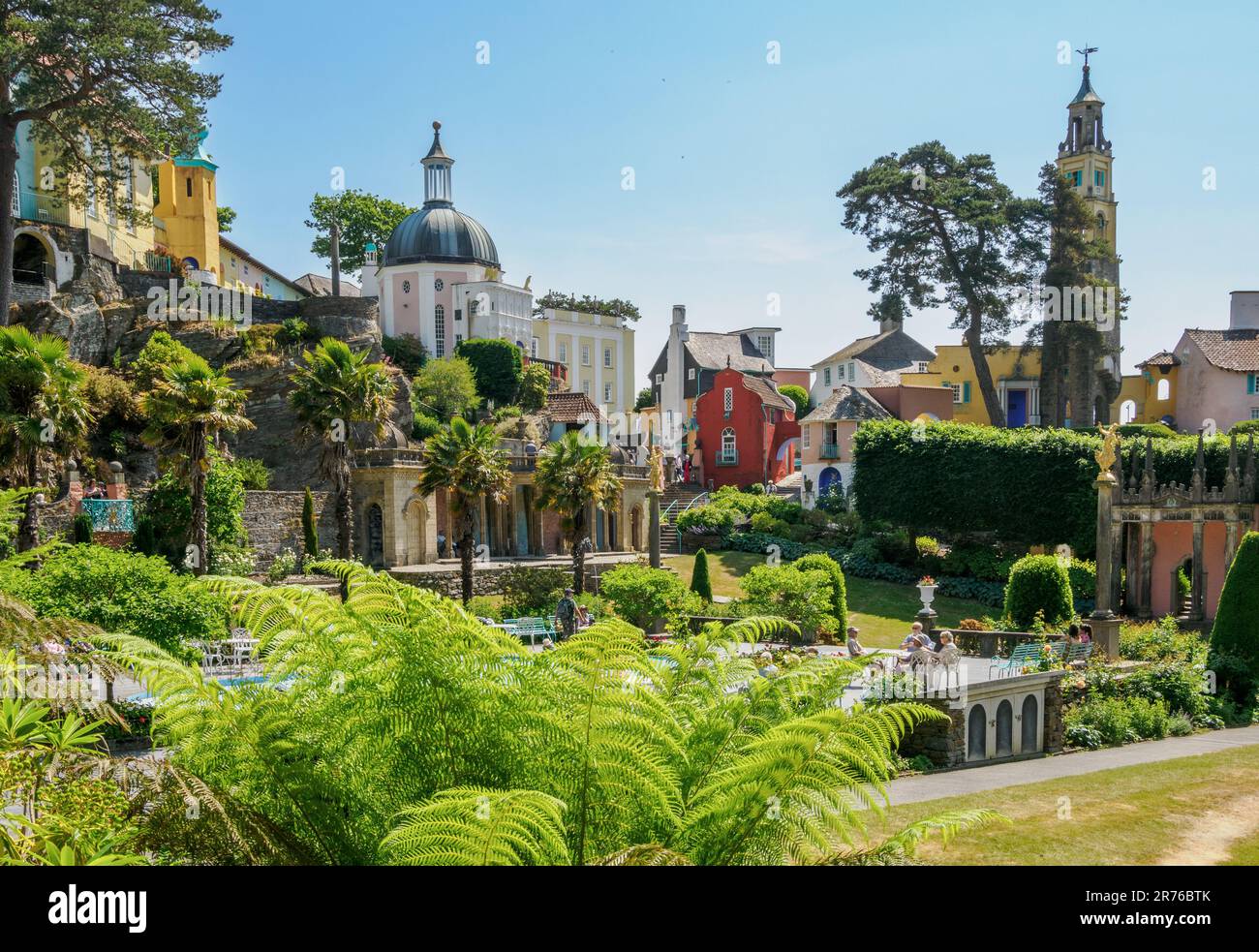 Portmeirion In North Wales UK Italianate Fantasy Village Created By portmeirion-in-north-wales-uk-italianate-fantasy-village-created-by