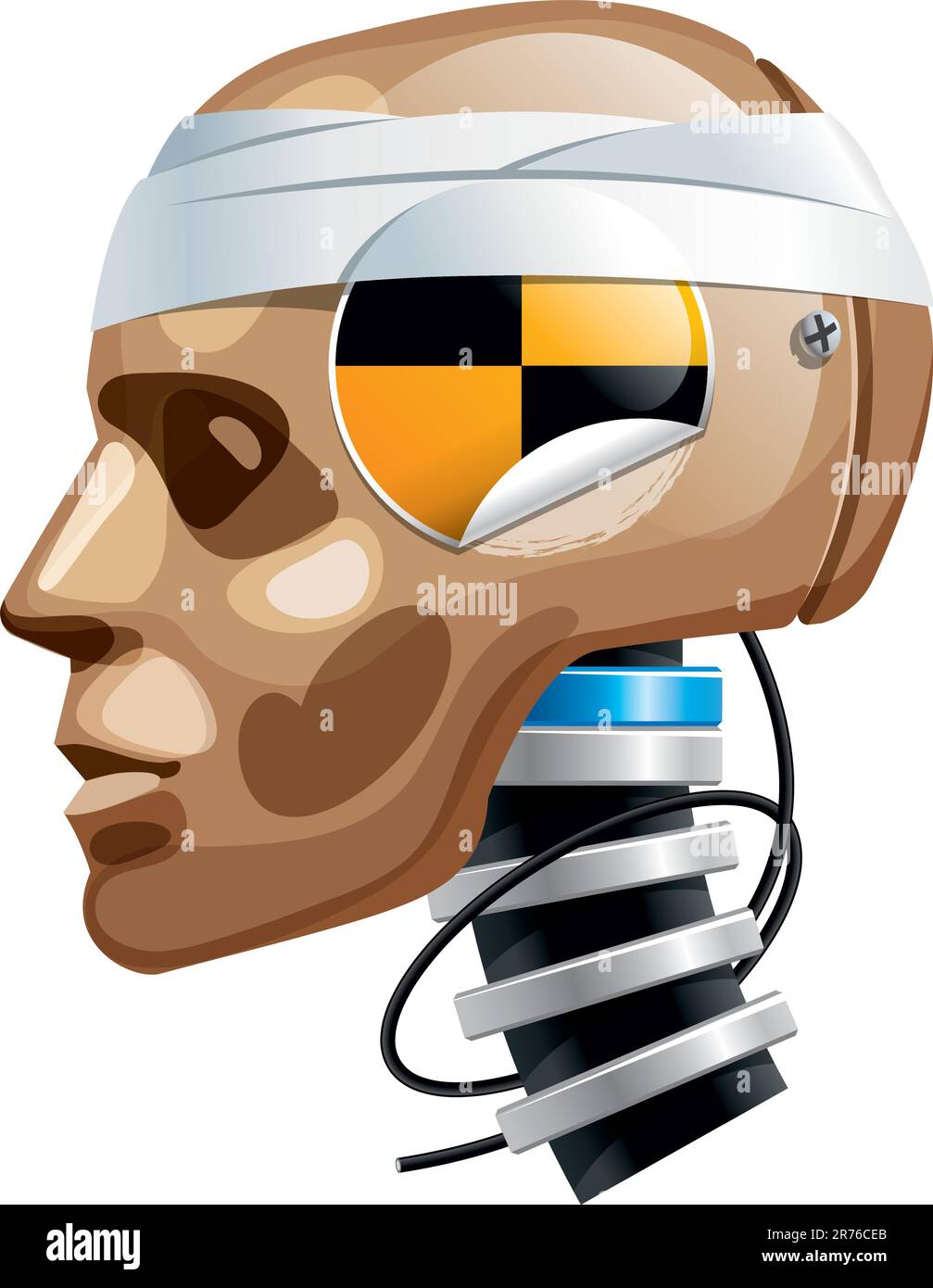 Crash test dummy man head. Vector Illustration Stock Vector Image & Art Alamy