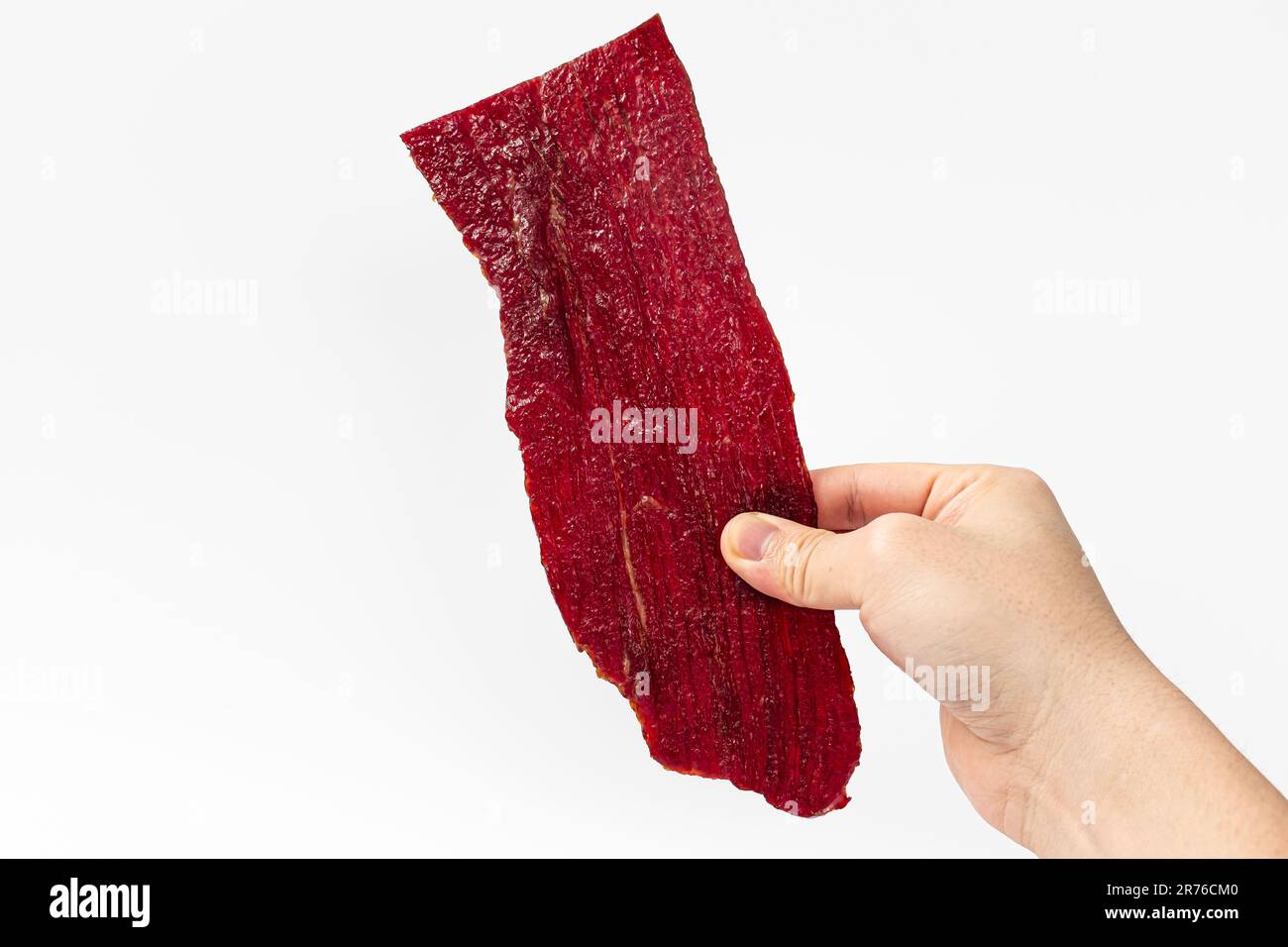 Pickled and dried beef. beef dishes. chewy and salty food Stock Photo