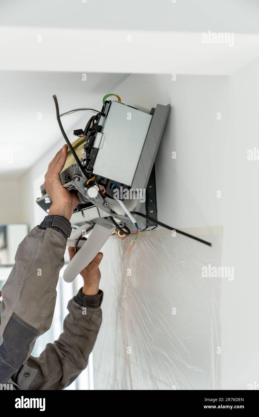 Repair maintenance of ventilated systems. Installation of air