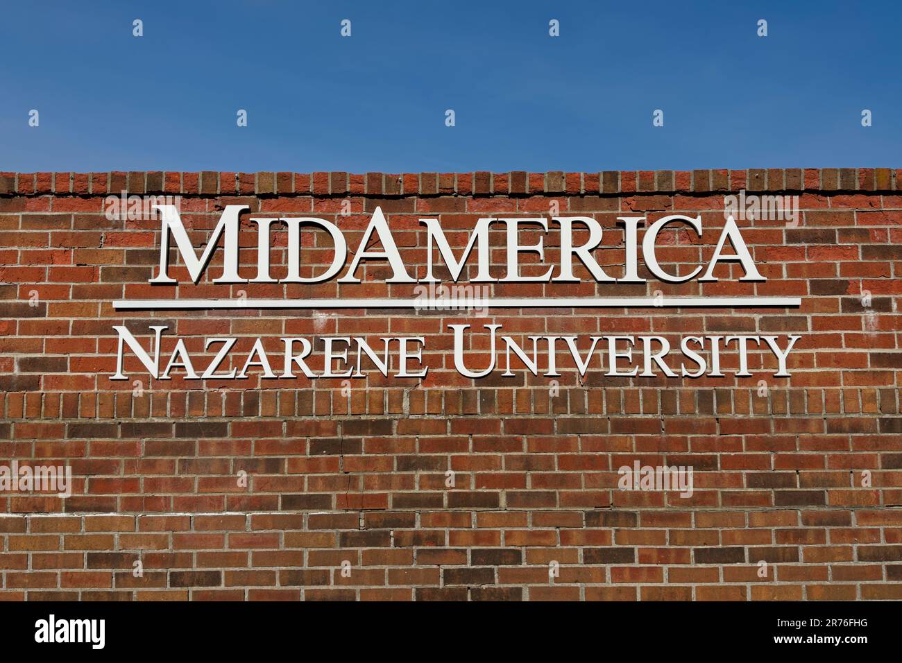 Olathe, Kansas June 9, 2023 College Way Entrance for MidAmerica