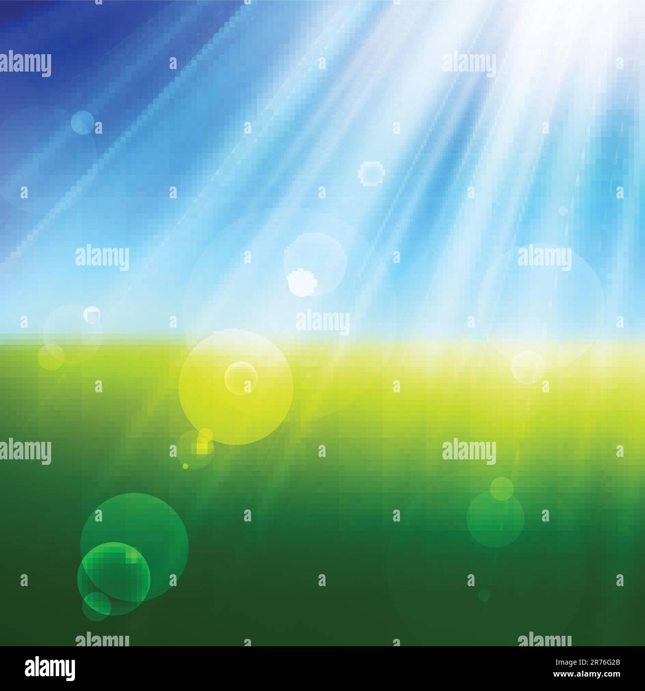Vector Blurry summer view with sunlight Stock Vector Image & Art - Alamy