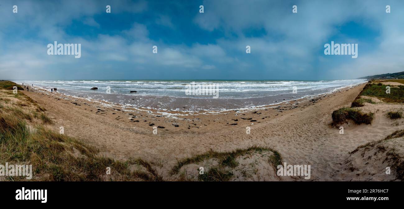 Omaha Beach Normandy France June 2023 Omaha Beach Panorama using 10