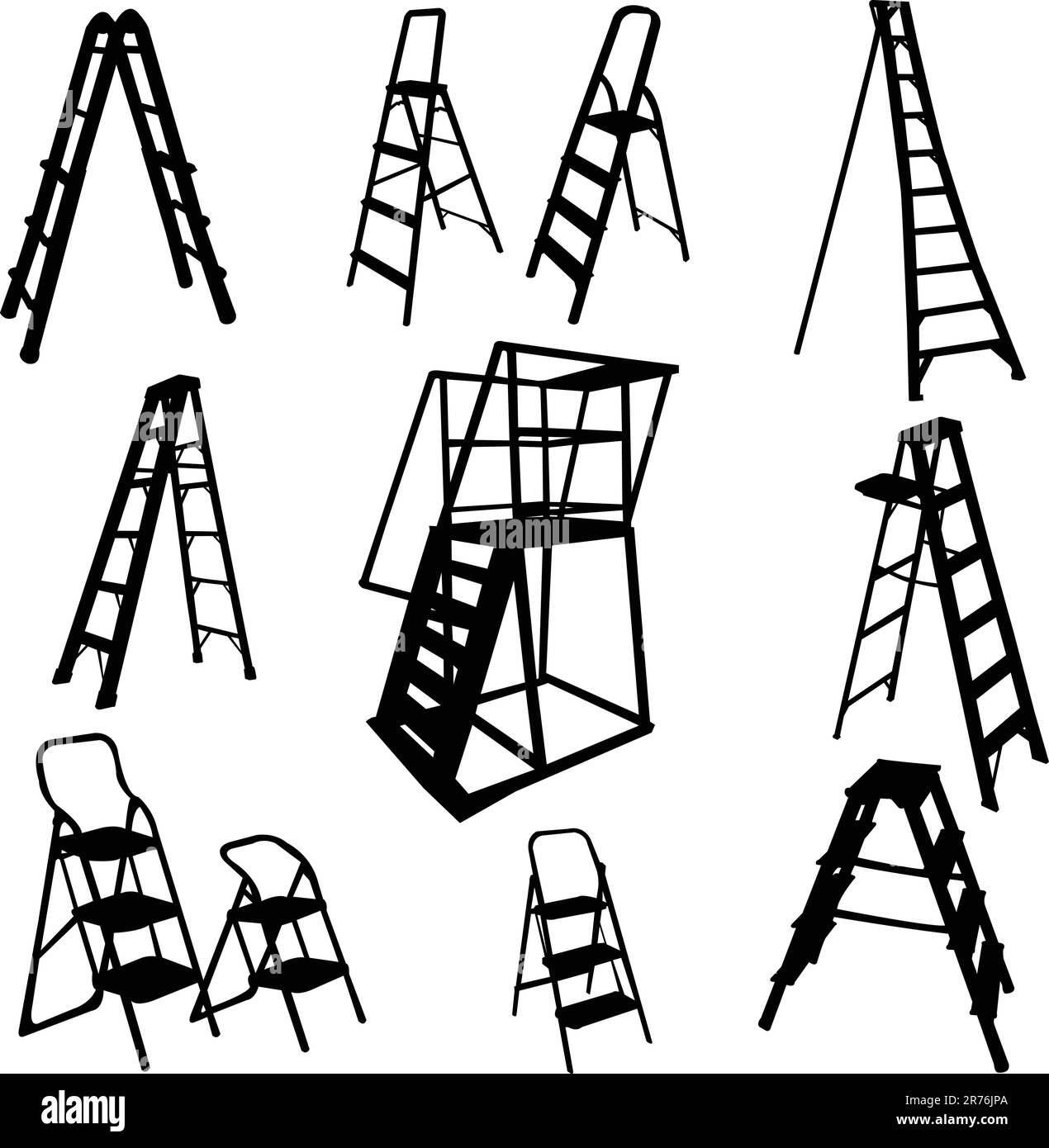 ladders collection vector Stock Vector Image & Art Alamy