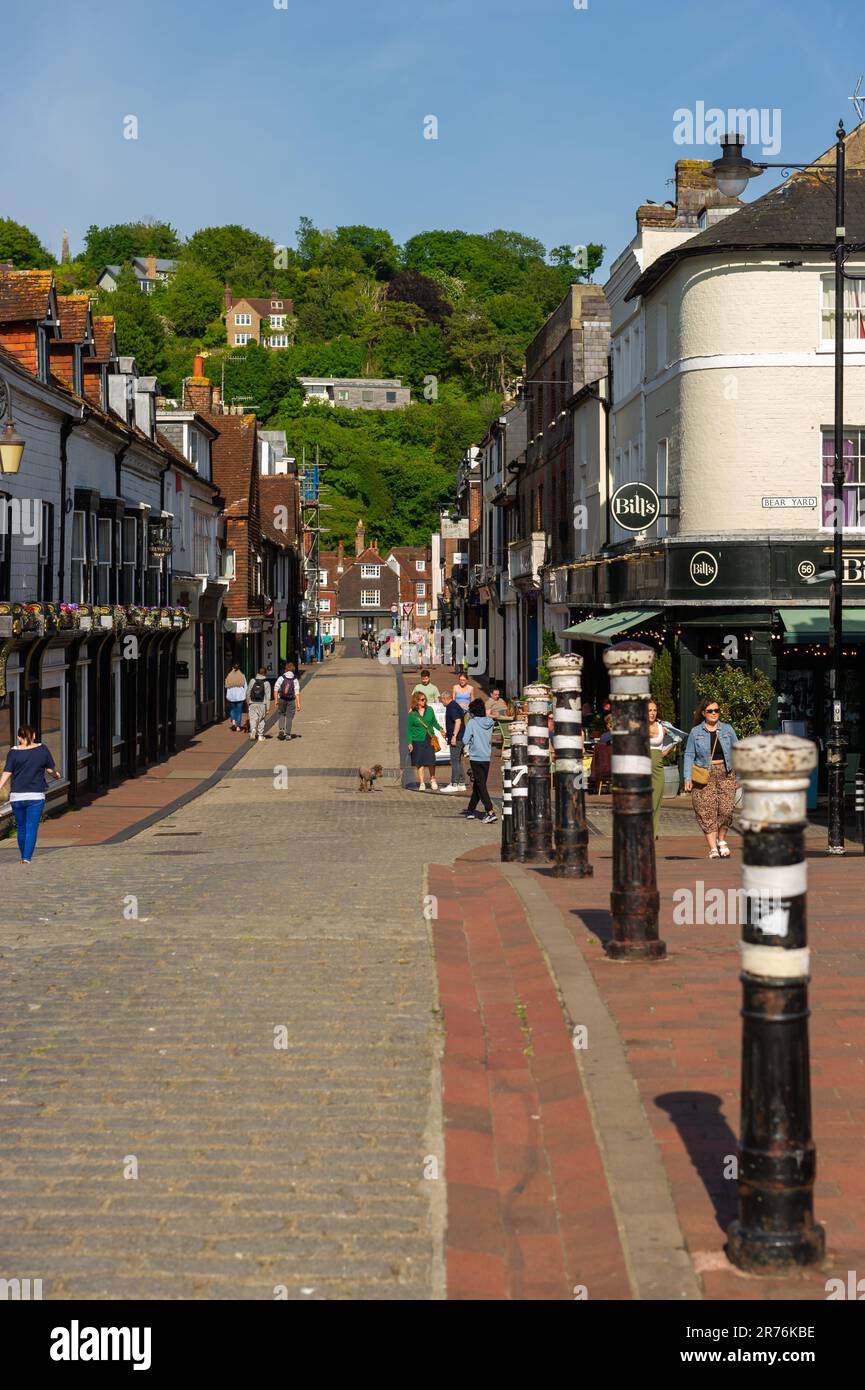 Cliffe High Street, at Lewes, East Sussex, England Stock Photo Alamy