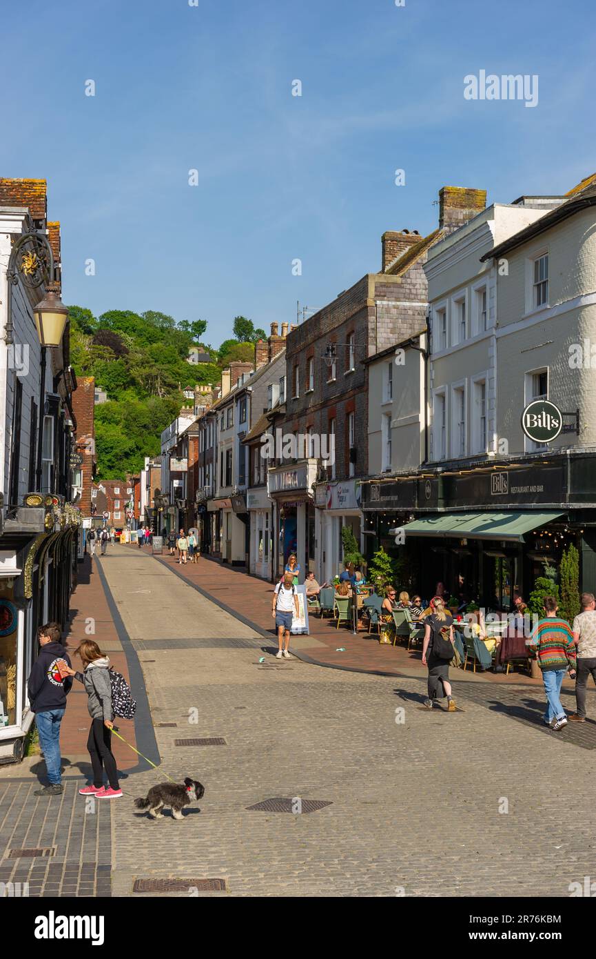 Cliffe High Street, at Lewes, East Sussex, England Stock Photo Alamy