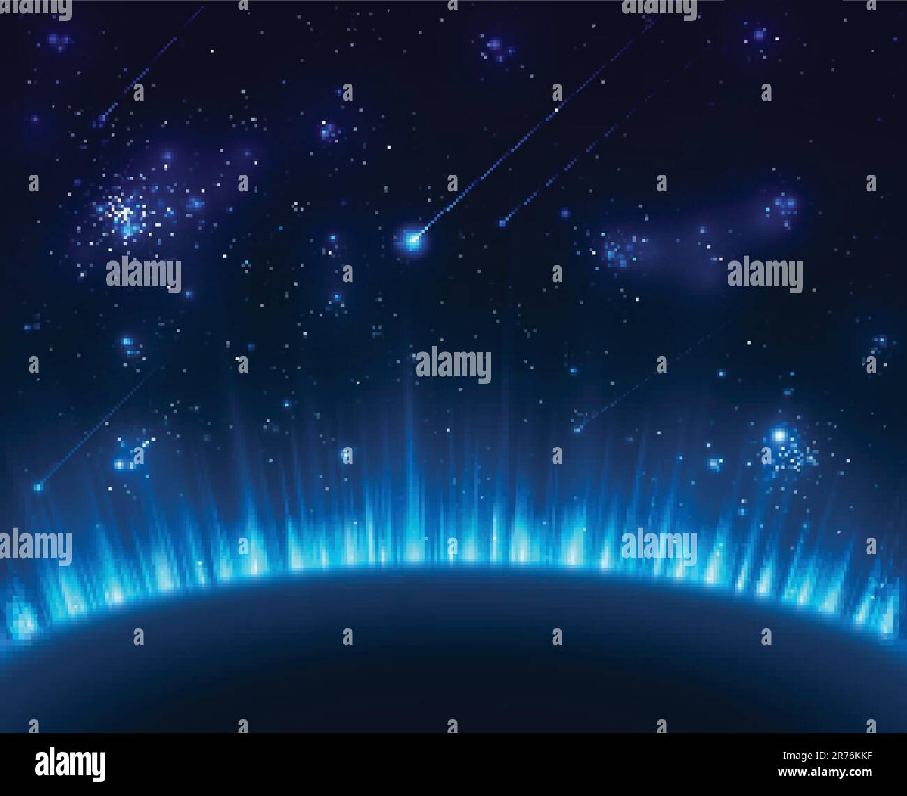 Space background with blue light Stock Vector Image & Art - Alamy
