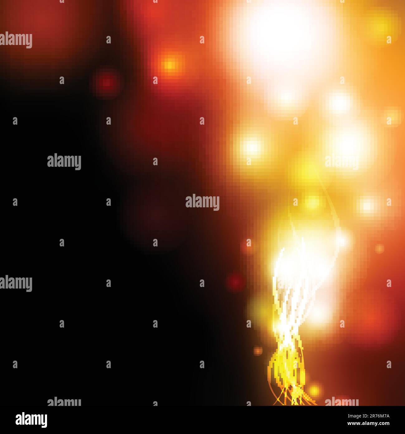 Vector Background. Bright Lights on black Stock Vector Image & Art Alamy