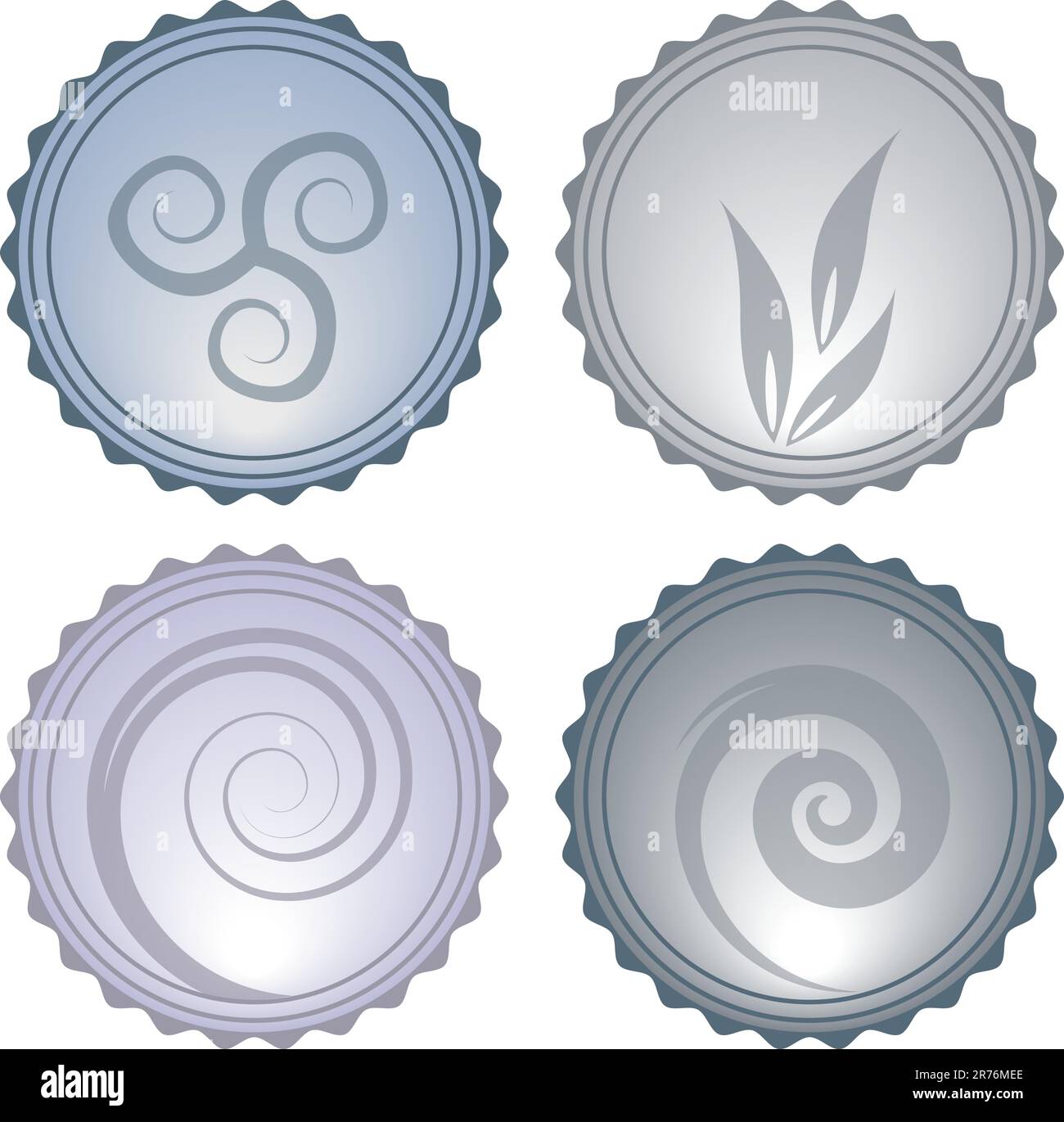 Vector Glassy Icons Stock Vector