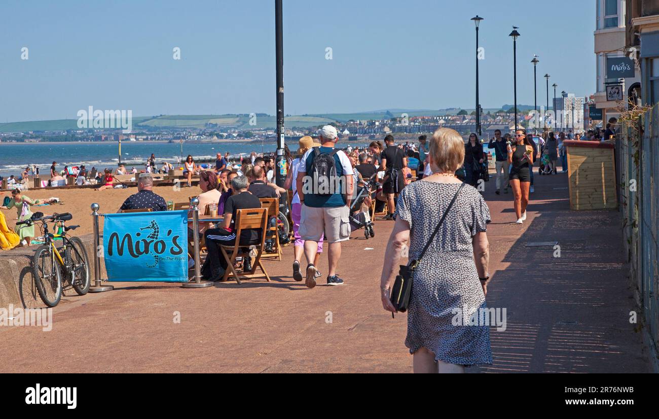 Portobello, Edinburgh, Scotland, UK. 13 June 2023. Heat is on at Porty