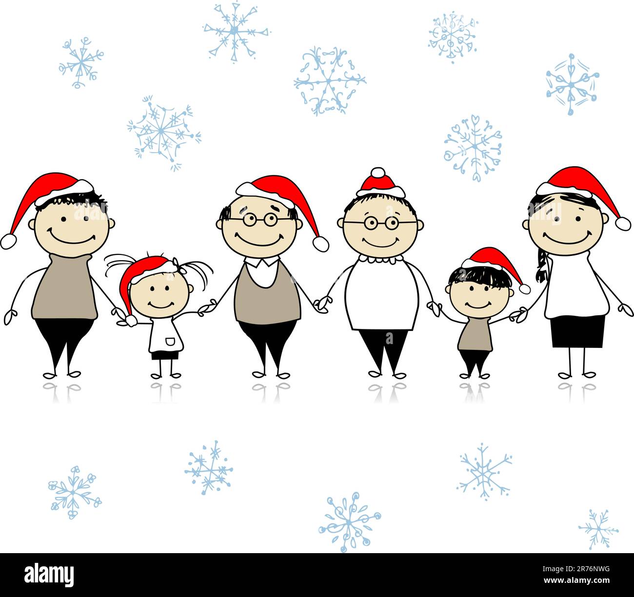 Girl big snowflake Cut Out Stock Images & Pictures - Alamy