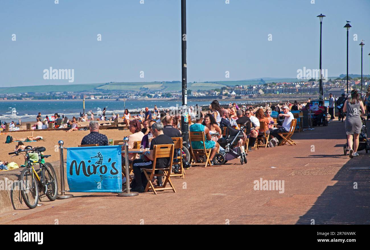 Portobello, Edinburgh, Scotland, UK. 13 June 2023. Heat is on at Porty