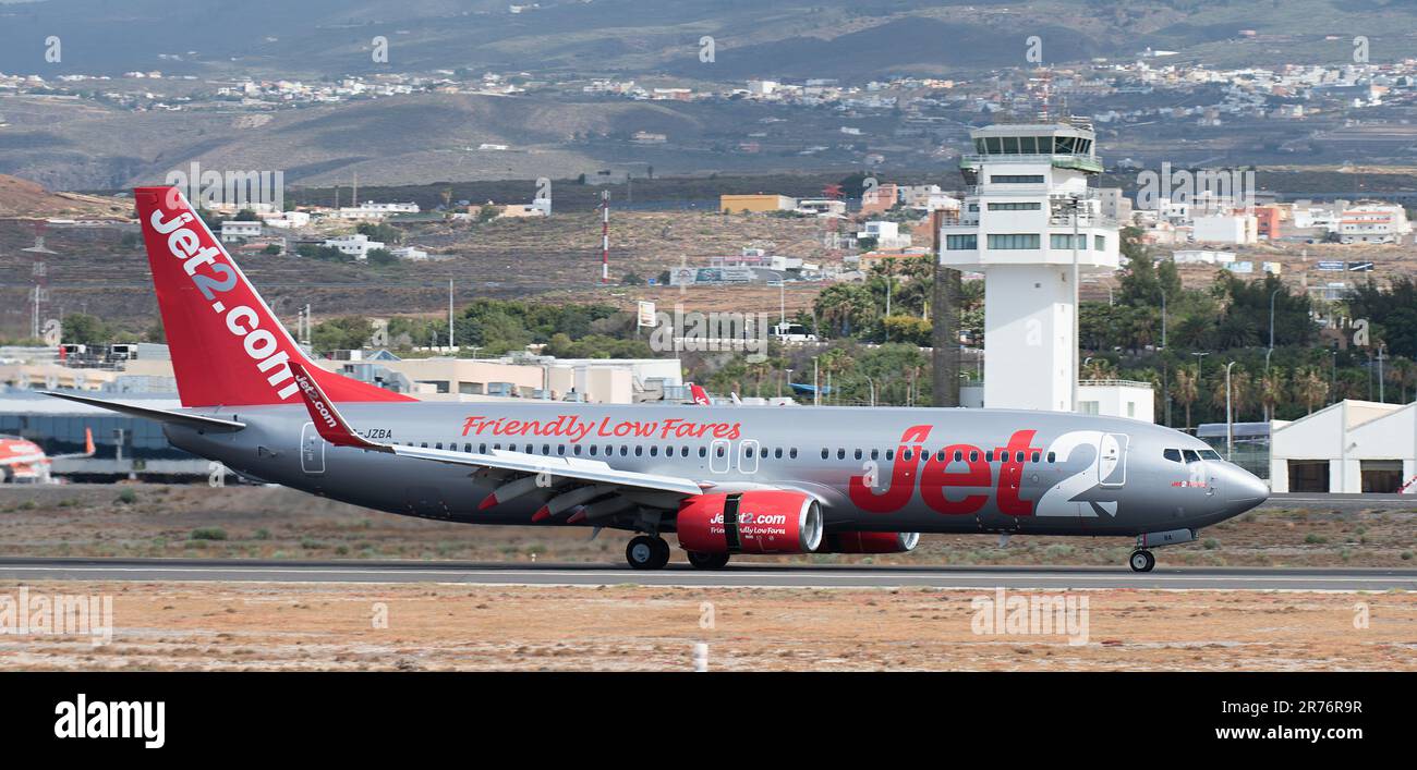 Tenerife, Spain June 2st, 2023. Boeing 73786N of Jet2 Airlines Jet 2