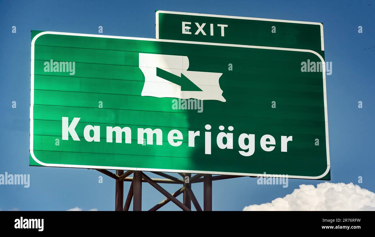 The picture shows a signpost and a sign that points in German in the ...