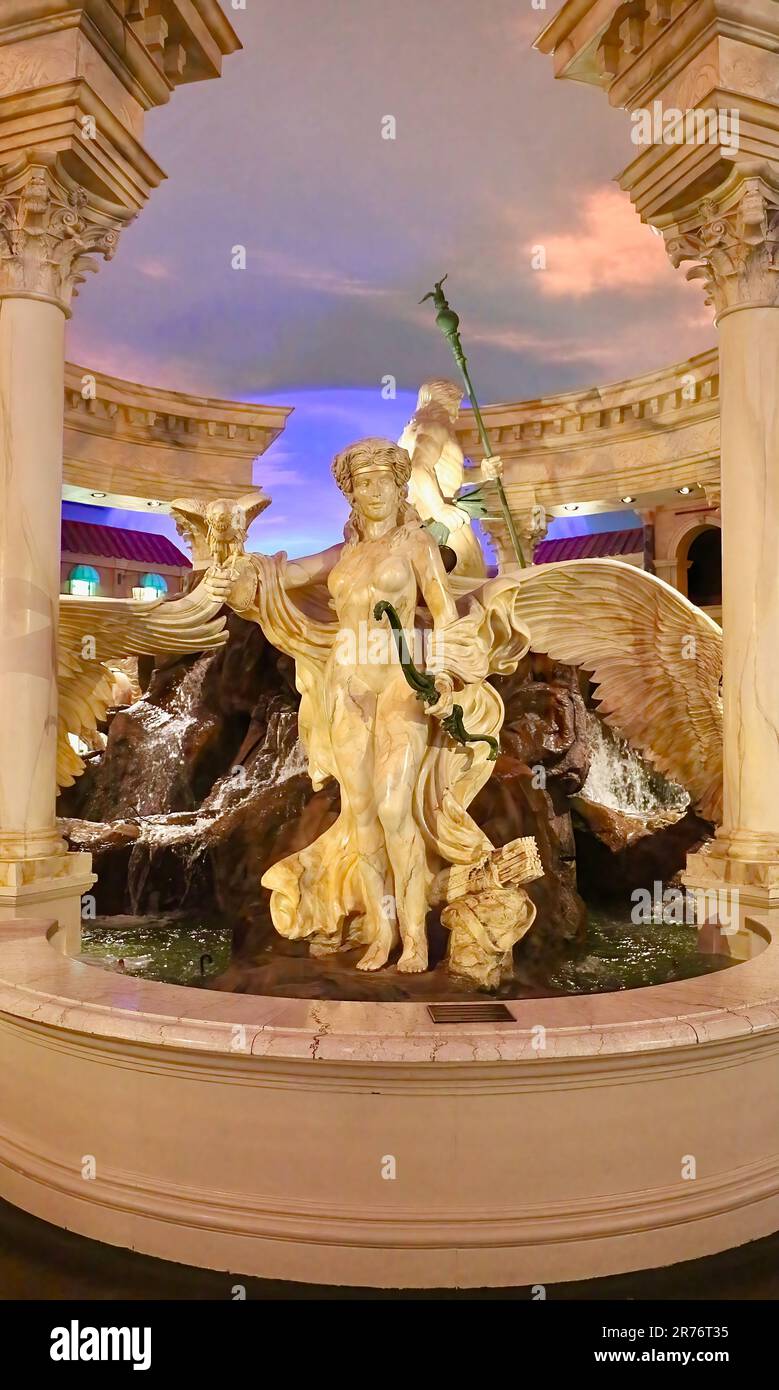 Las Vegas, Nevada, USA - Fountain of the Gods installation inside