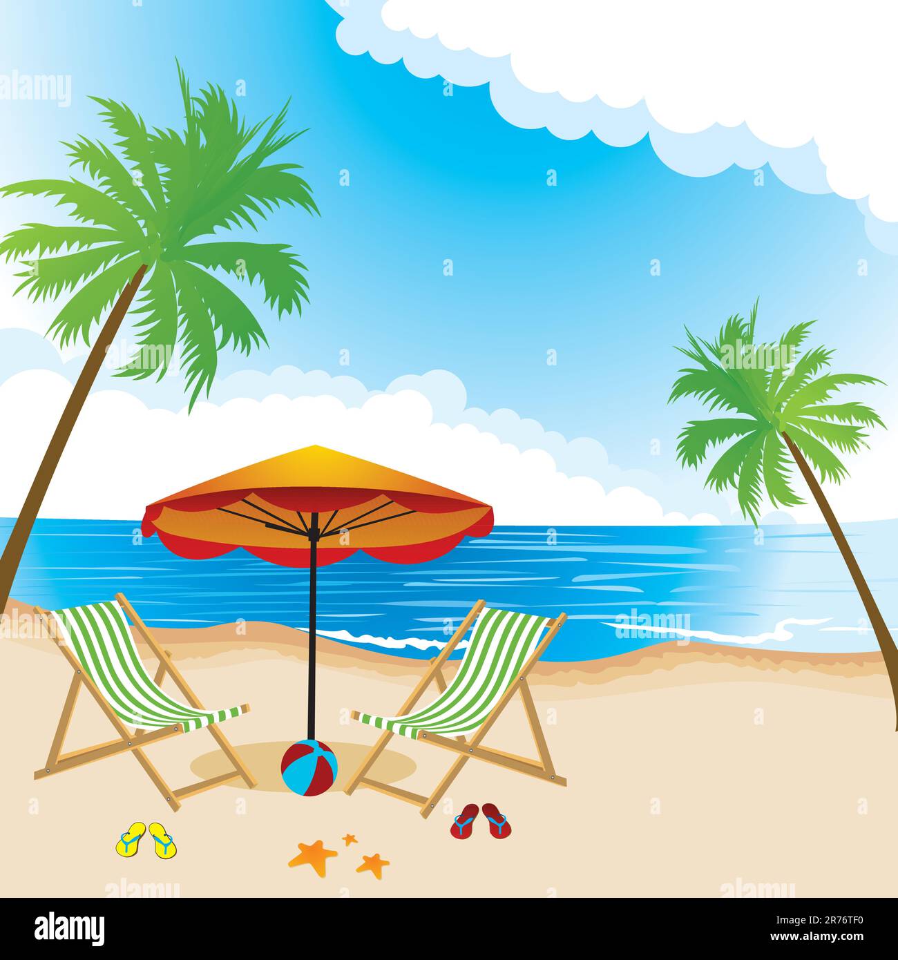 Sunshine Coast Tourist Attractions Stock Vector Images Alamy