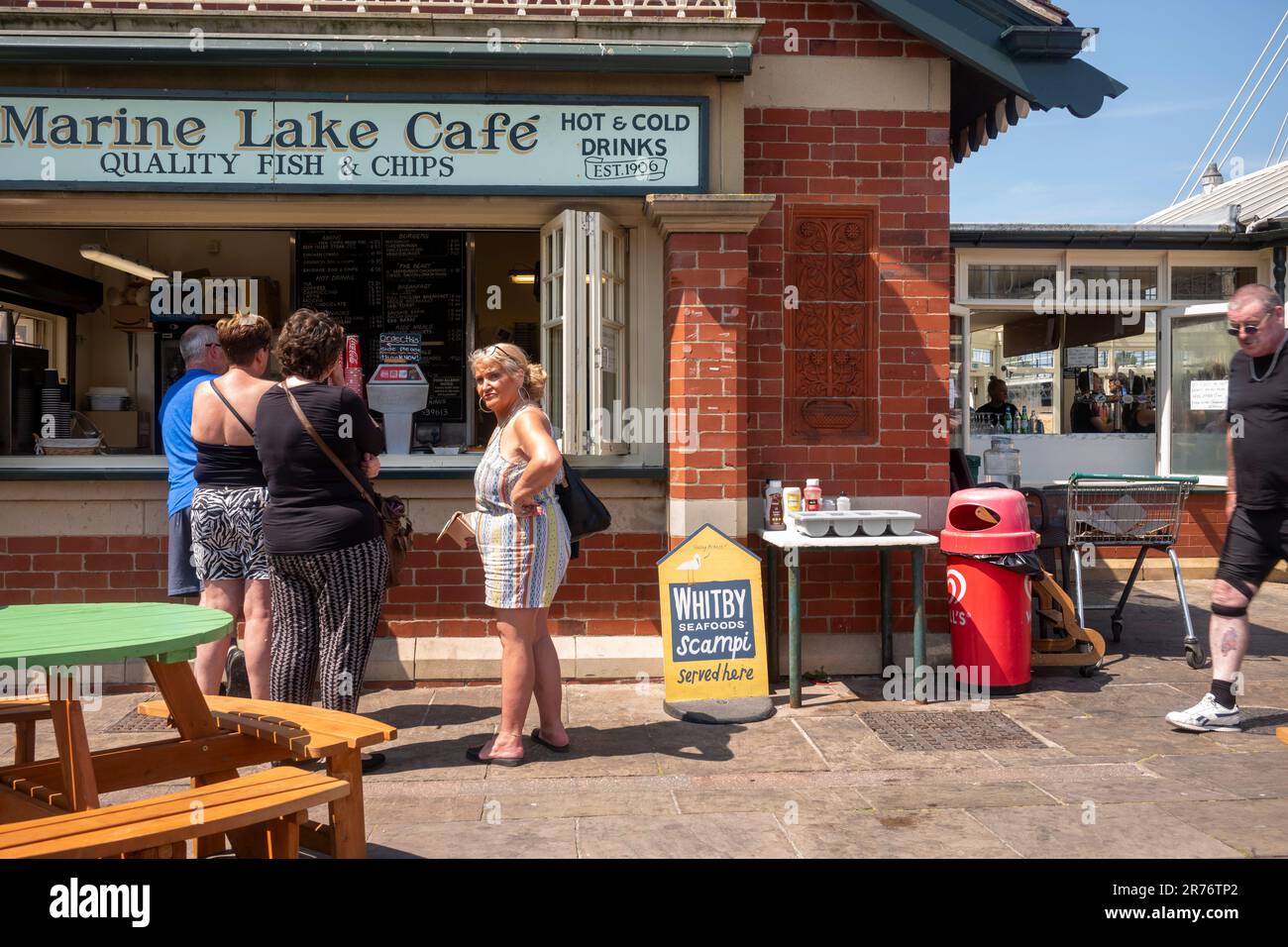 Southport, Merseyside, on a warm and sunny day. Stock Photo