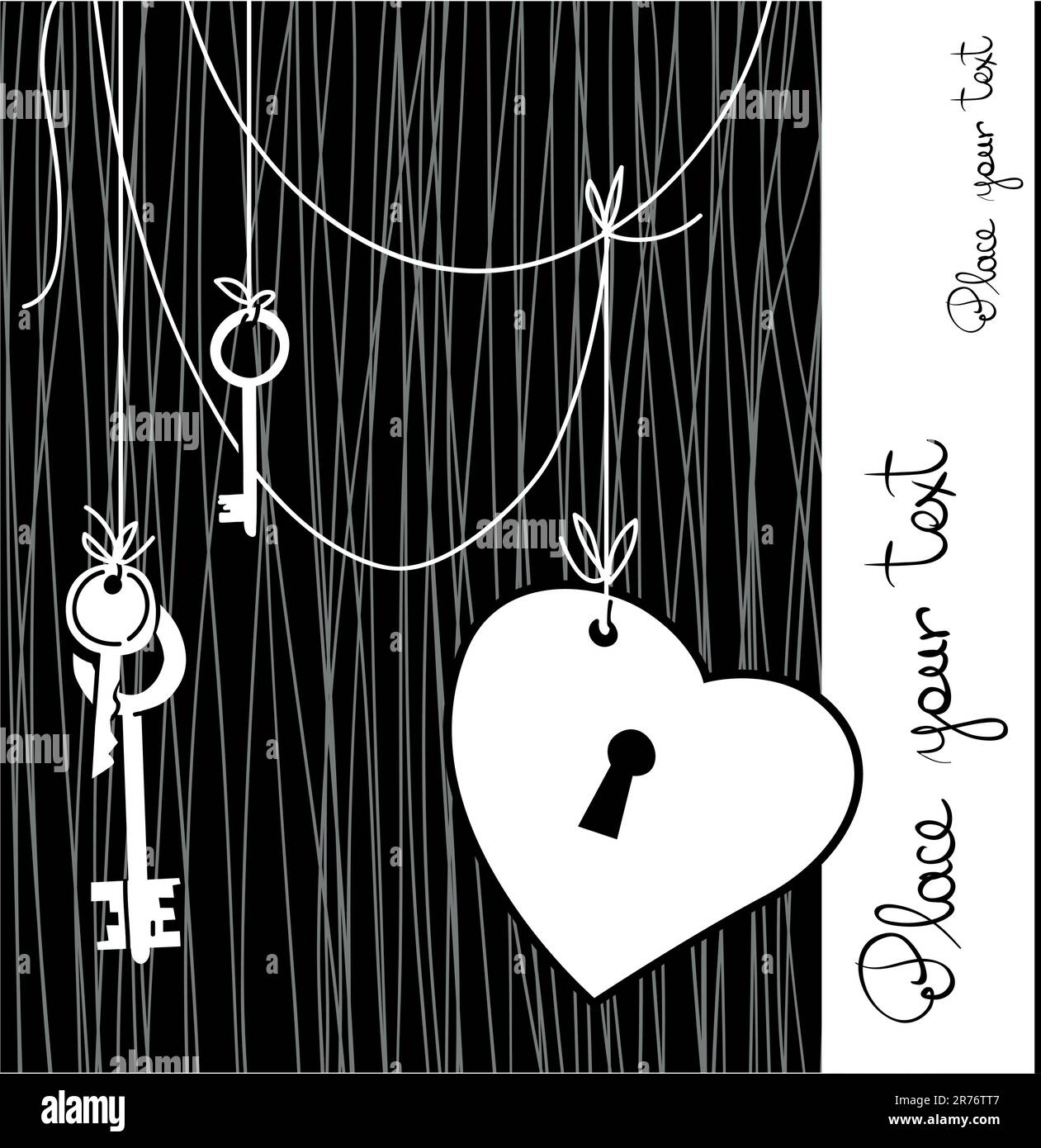 Heart shaped key cartoon Stock Vector Images - Alamy