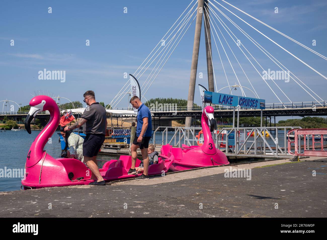 Southport, Merseyside, on a warm and sunny day. Stock Photo